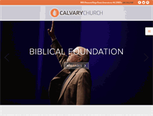 Tablet Screenshot of calvarytriad.com